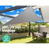 Shade Sail 5x5x5m Triangle 280GSM 98% Grey Shade Cloth