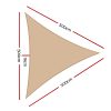 Waterproof Shade Sail 5x5x5m Rectangle Sand 95% Shade Cloth