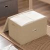 Foldable Canvas Storage Box Cube Clothes Basket Organiser Home Decorative Box