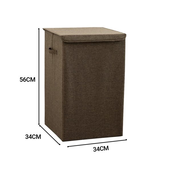 Collapsible Laundry Hamper Storage Box Foldable Canvas Basket Home Organiser Decor