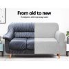 High Stretch Sofa Cover Couch Lounge Protector Slipcovers 3 Seater – Grey