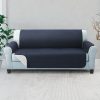 Sofa Cover Quilted Couch Covers Lounge Protector Slipcovers 3 Seater – Dark Grey