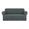 Sofa Cover Elastic Stretchable Couch Covers – Grey, 3 Seater