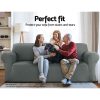 Sofa Cover Elastic Stretchable Couch Covers – Grey, 3 Seater