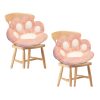 2X 70cm  Pink Paw Shape Cushion Warm Lazy Sofa Decorative Pillow Backseat Plush Mat Home Decor