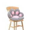 70cm Grey Paw Shape Cushion Warm Lazy Sofa Decorative Pillow Backseat Plush Mat Home Decor