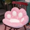 2X Pink Paw Shape Cushion Warm Lazy Sofa Decorative Pillow Backseat Plush Mat Home Decor
