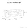 3+2+1 Seater Genuine Leather Upholstery Deep Quilting Pocket Spring Button Studding Sofa Lounge Set for Living Room Couch In Brown Colour