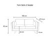 3+2+1 Seater Sofa Beige Fabric Lounge Set for Living Room Couch with Wooden Frame