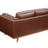 3+2+1 Seater Sofa Brown Leather Lounge Set for Living Room Couch with Wooden Frame