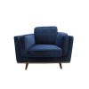 3+2+1 Seater Sofa BlueFabric Lounge Set for Living Room Couch with Wooden Frame