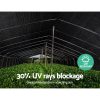 30% UV Shade Cloth Shadecloth Sail Garden Mesh Roll Outdoor – 3.66×30 m, Black