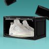 Premium Sneaker Display Case Shoe Storage Box Clear Plastic Magnetic Stackable