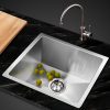 Kitchen Sink 36X36CM Stainless Steel Nano Basin Single Bowl Silver