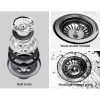 Stone Kitchen Sink Round 430MM Granite Under/Topmount Basin Bowl Laundry White