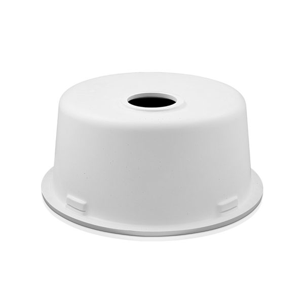 Stone Kitchen Sink Round 430MM Granite Under/Topmount Basin Bowl Laundry White