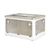 Stackable Storage Containers Lid Clothes Organiser Box 5 Side Open Foldable 28L