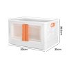 Storage Container Stackable Plastic Toy Boxes Clear Wardrobe Organiser Two Opening