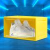 Sneaker Display Case Clear Shoe Storage Box Stackable Magnetic  Yellow