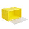 Sneaker Display Case Clear Shoe Storage Box Stackable Magnetic  Yellow