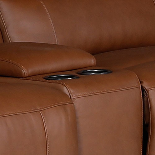 6 Seater Genuine Leather Sofa Power Slide Chaise Zero Gravity Mechanism USB Charger
