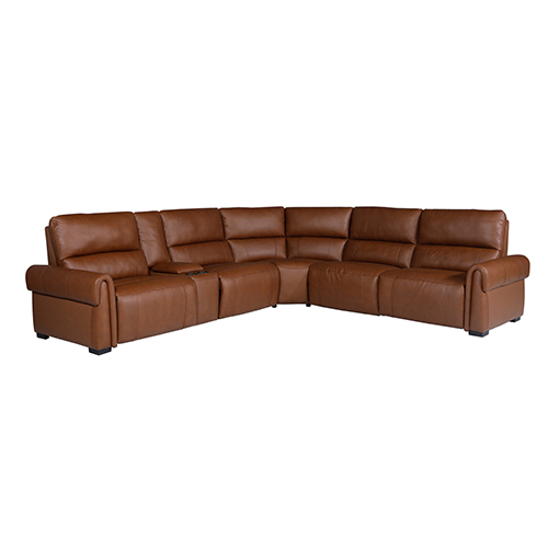 6 Seater Genuine Leather Sofa Power Slide Chaise Zero Gravity Mechanism USB Charger