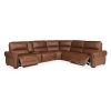 6 Seater Genuine Leather Sofa Power Slide Chaise Zero Gravity Mechanism USB Charger