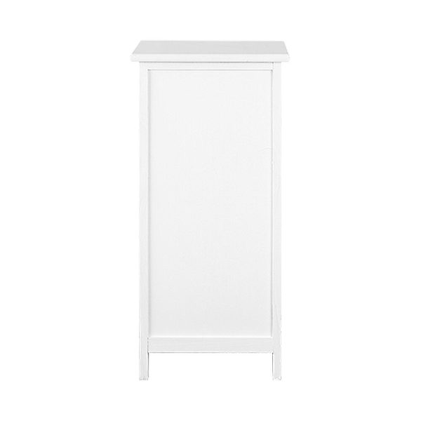 Bedside Table Bathroom Storage Cabinet 3 Drawers White