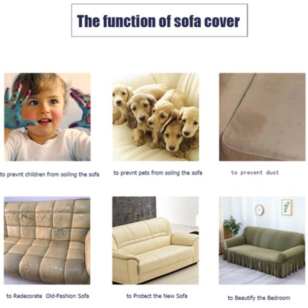 Feather Print Sofa Cover Couch Protector High Stretch Lounge Slipcover Home Decor – 1 Seater