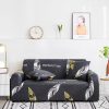 Feather Print Sofa Cover Couch Protector High Stretch Lounge Slipcover Home Decor – 1 Seater