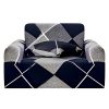Checkered Sofa Cover Couch Protector High Stretch Lounge Slipcover Home Decor – 1 Seater