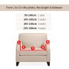 Sofa Cover with Ruffled Skirt Couch Protector High Stretch Lounge Slipcover Home Decor – 4 Seater, Grey