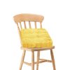 Yellow Square Cushion Soft Leaning Plush Backrest Throw Seat Pillow Home Office Decor