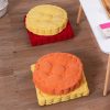 2X Yellow Square Cushion Soft Leaning Plush Backrest Throw Seat Pillow Home Office Decor