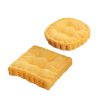 4X Yellow Square Cushion Soft Leaning Plush Backrest Throw Seat Pillow Home Office Decor