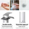 Bathroom Basin Mixer Tap Thin Tall Faucet Vanity Laundry Black