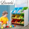 9 Bins Kids Toy Box Bookshelf Organiser Display Shelf Storage Rack Drawer