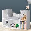 Kids Bookcase Toys Box Shelf Storage Cabinet Container Children Organiser – White