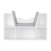 Kids Bookcase Toys Box Shelf Storage Cabinet Container Children Organiser – White