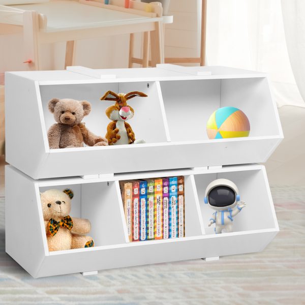 Kids Toy Box Shelf Storage Cabinet Container Children Bookcase Organiser