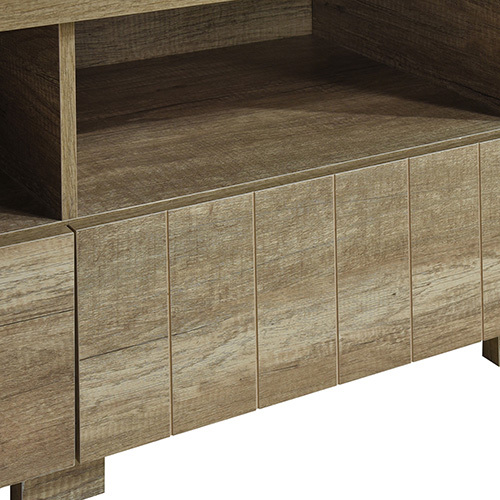 Crosby TV Cabinet 3 Storage Drawers with Shelf Natural Wood like MDF Entertainment Unit in Oak Colour