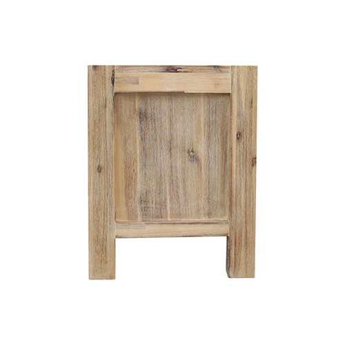 Norman TV Cabinet with 3 Storage Drawers with Shelf Solid Acacia Wooden Frame Entertainment Unit in Oak Colour