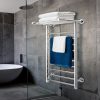 Devanti Electric Heated Towel Rail Rack 14 Bars Wall Mounted Clothes Dry Warmer