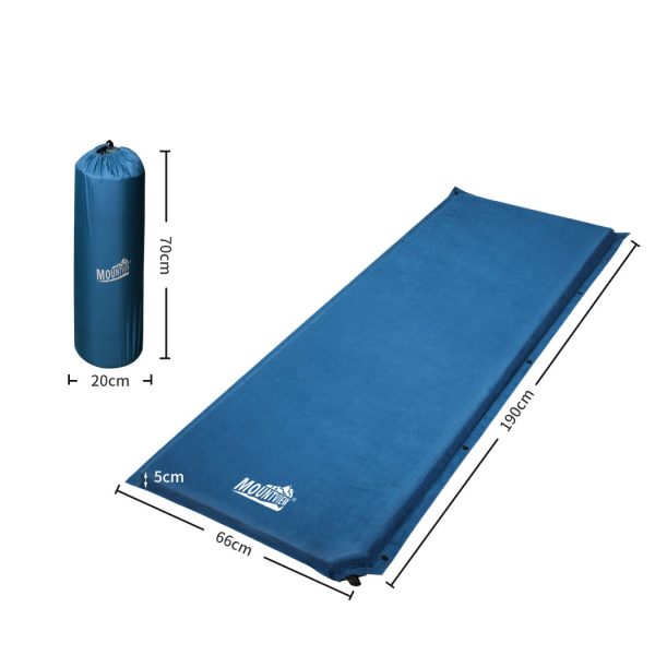 Self Inflating Mattress Sleeping Camping Mat Air Bed Single Pad Hiking