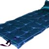 Trailblazer 21-Points Self-Inflatable Satin Air Mattress With Pillow – Dark Blue