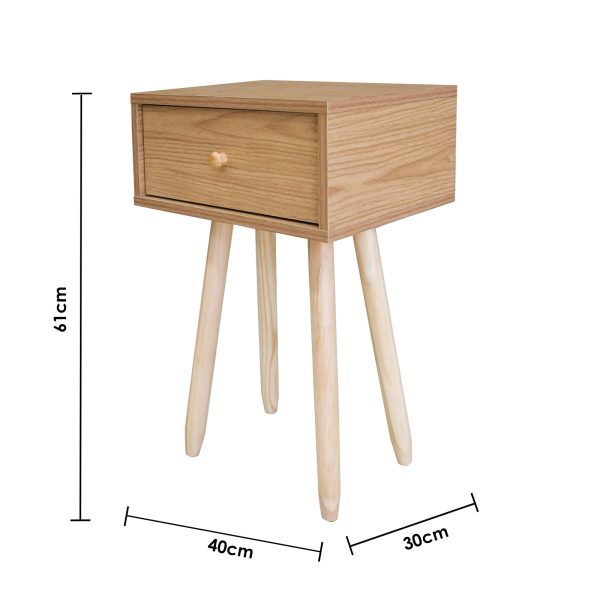 Blantyre Decor Bedside Table Kirrawee Drawers Nightstand Unit Cabinet Storage