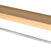 Wall Mount Solid Wood Shelf with Towel Rack Bar Holder Bathroom Organizer Hanger