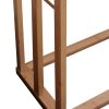 Bamboo Towel Bar Metal Holder Rack 3-Tier Freestanding for Bathroom and Bedroom