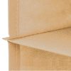 2 Pack 5-Tier Shelf Hanging Closet Organizer and Storage for Clothes (Beige)