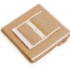 2 Pack 5-Tier Shelf Hanging Closet Organizer and Storage for Clothes (Beige)